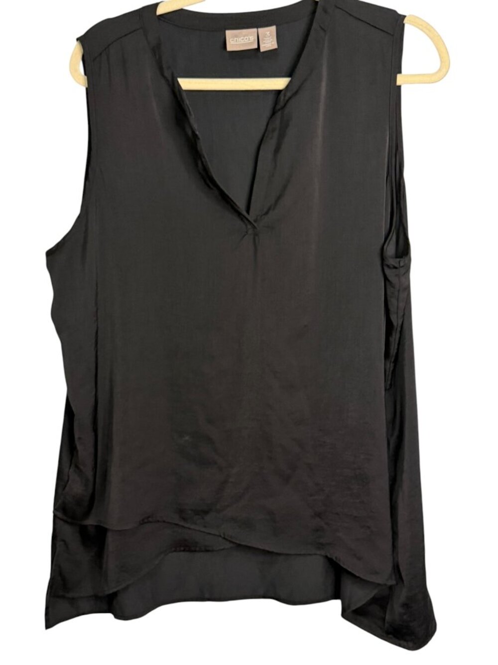 Chico's Tank Top Women's XL Sleeveless Summer outdoor Black Chicos 3